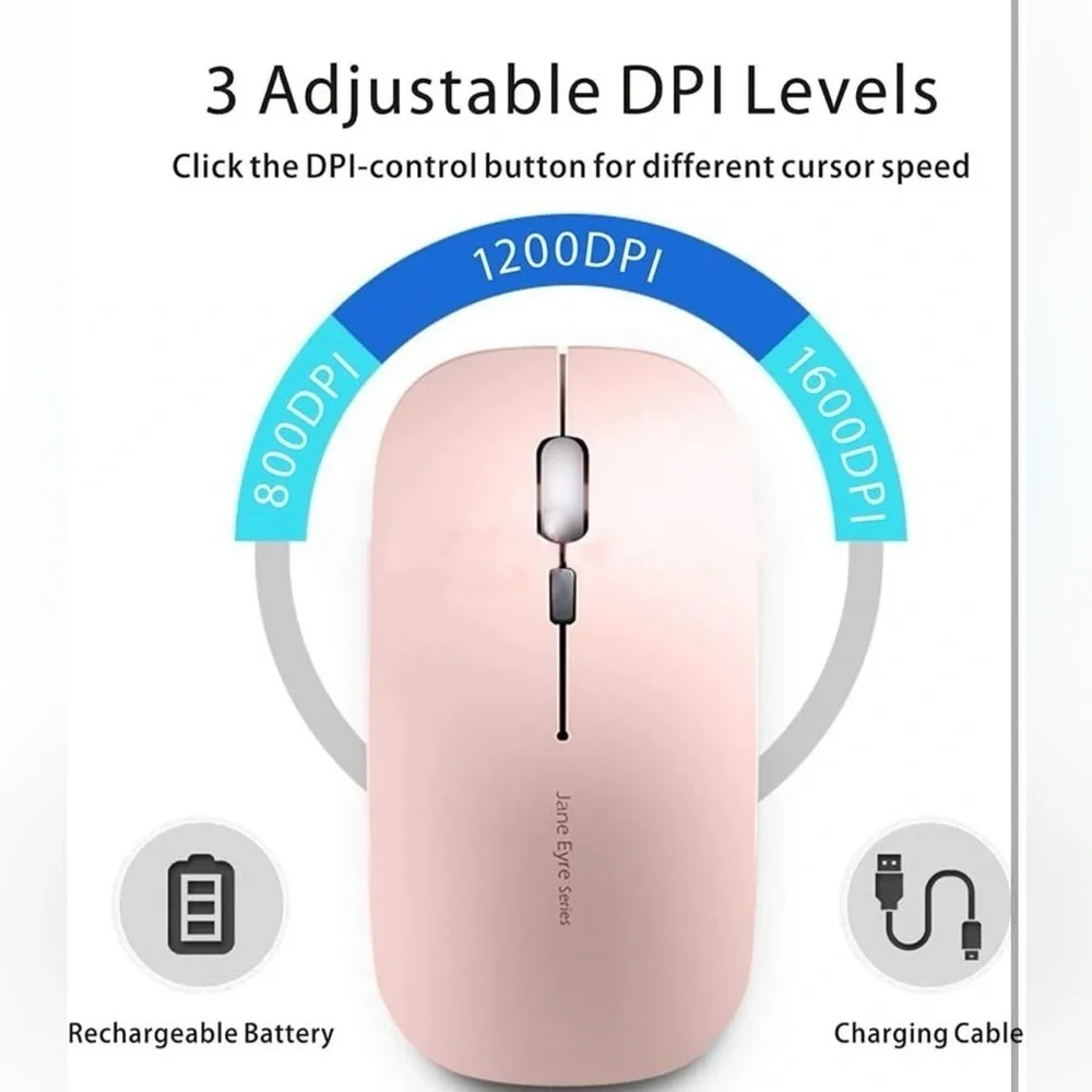 #1 Rose Gold wireless mouse